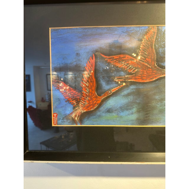 Mid-Century Modern T. S. Ellarti, Japanese Composition, 1961, Etching For Sale - Image 3 of 7