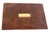 Signed Karl Springer Marble and Brass Coasters With Caddy For Sale - Image 10 of 10