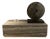 Rectangular Travertine and Chrome Coffee Table For Sale