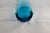 Glass Vintage Blenko Non-Crackle Turquoise Winged Vase For Sale - Image 7 of 7