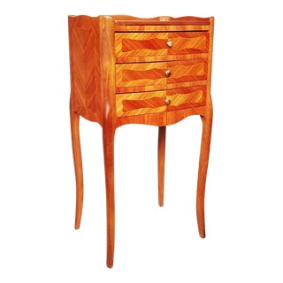 1950s French Louis XVI Style Rosewood Nightstand For Sale