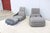 Fabulous pair of Hosu convertible chaise lounge chairs with ottoman by Coalesse. Hosu is a habitat to relax, work, think,...