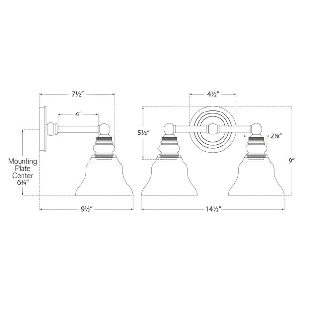 Visual Comfort Chapman & Myers for Visual Comfort Signature Boston Functional Double Light in Antique Nickel with White Glass For Sale - Image 4 of 4