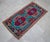 1960s Vintage Small Turkish Rug Turquoise Kitchen Bathtoom Entry Decor 2x4 Ft Approx For Sale - Image 11 of 13