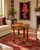 Chocolate Old World Elegance | Antique French-Style Marquetry Guéridon Table With Brass Mounts and Decorative Basket For Sale - Image 8 of 10