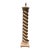 Postmodern Cerused Limed Oak Wood Barley Twist Floor Lamp For Sale