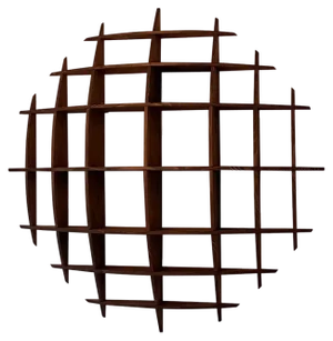 Big Round Pine Shelves by David Renault