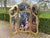 Late 20thC French Louis XVI Gold Beech Room Divider Screen - 3 Panels For Sale - Image 11 of 18