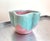 Mid-Century Modern Midcentury Pink/Blue Drip Small Pottery Bowl For Sale - Image 3 of 4
