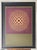 Mid-Century Modern Vasarely Op Art Screenprint Entitled Vega-Tuz Framed in Chrome For Sale - Image 3 of 15