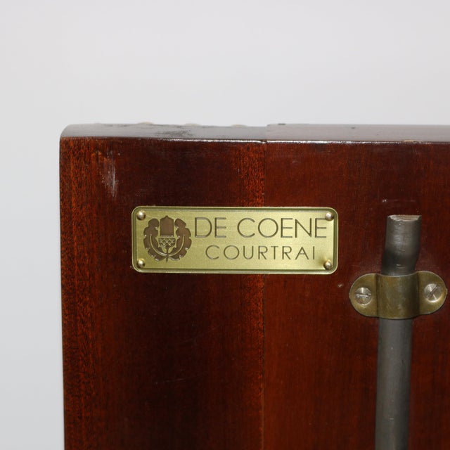 1940s DE COENE FRÈRES Neoclassical Mahogany Desk, Belgium For Sale In New York - Image 6 of 10
