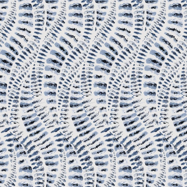 Dining Chair in Snake Skin Blue For Sale In Chicago - Image 6 of 8