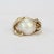 Modern Vintage Modernist Gold and Baroque Pearl Cocktail Ring Size 6.25 For Sale - Image 3 of 9