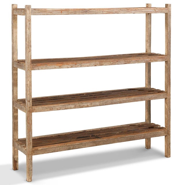 Vintage Slatted Shelves, 1950s For Sale - Image 6 of 6
