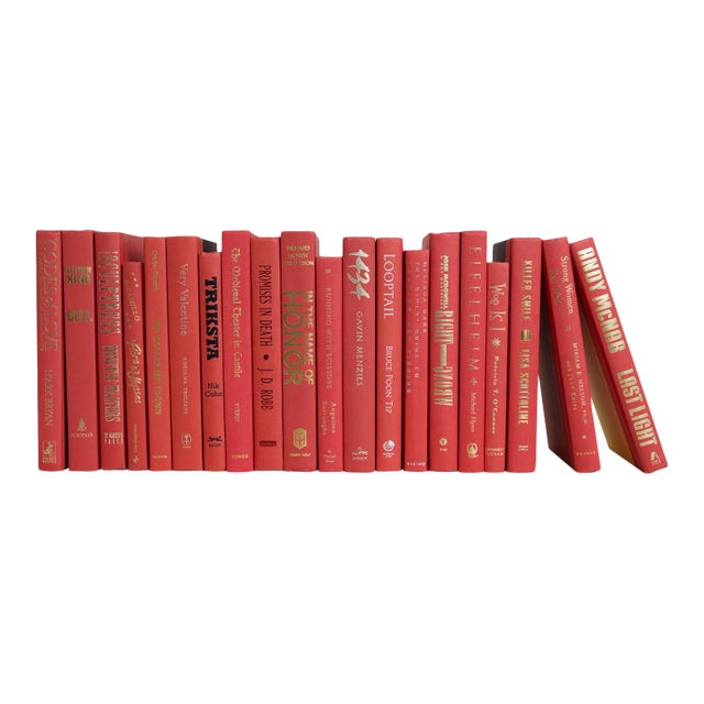 Decorative Books - Gala Books - Red Books By The Foot For Sale