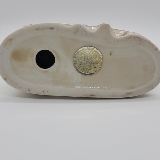Ceramic Vintage GDR East Germany Porcelain Figurine Musical Duo Violin Piano 11821 For Sale - Image 7 of 10