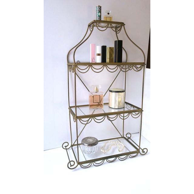 Late 20th Century Wall Shelf Étagère Neoclassical Style, Circa Late-20th Century For Sale - Image 5 of 17