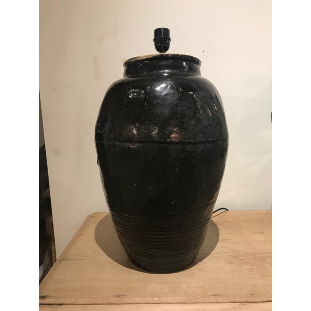 Vintage Asian Ceramic Lamp For Sale - Image 6 of 6