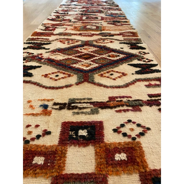 Long Vintage Wool and Cotton Pictorial Textile Runner For Sale - Image 9 of 13