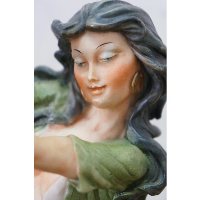 Red Giuseppe Armani Italian Gypsy Dancer Tambourine Figurine 14" For Sale - Image 8 of 14