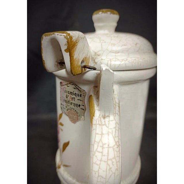 Early 20th Century Antique 20th Century Venetian-Style Decorative Ceramic Tea Pot For Sale - Image 5 of 9