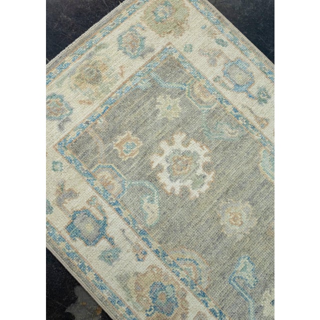 Early 21st Century Turkish Oushak Runner Rug 2'10" x 14'1" #17919 For Sale - Image 5 of 8