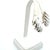 Traditional 1990s Pair of Tiffany & Co Omega Back Earrings Sterling Silver Estate For Sale - Image 3 of 8