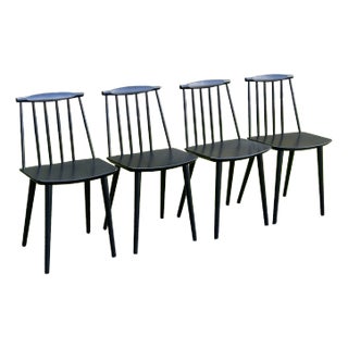 Contemporary Mid Century Modern Danish Design Hay J 77 Chairs - Set of 4 For Sale