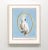 Contemporary Reproduction White Cockatoo Bird on Blue Background Unframed Pigment Print For Sale - Image 3 of 4