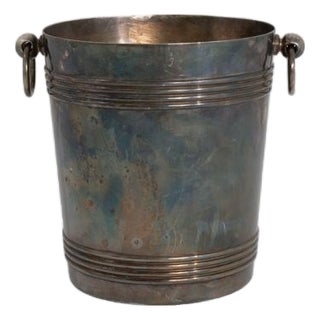 20th Century French Silver-Plated Champagne Bucket For Sale