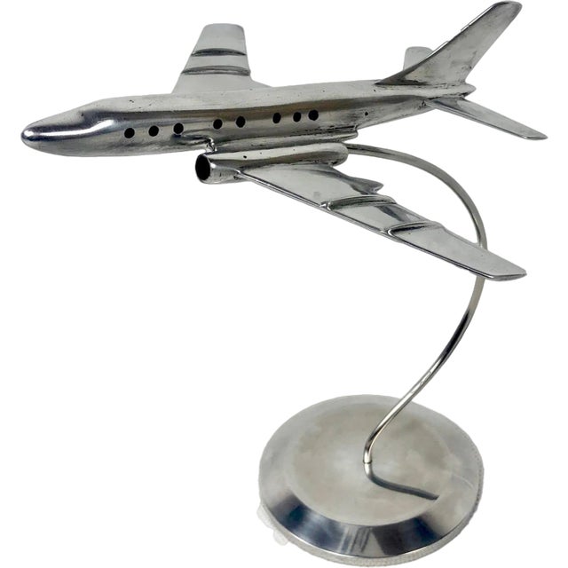 TU-124 Plane Statuette, Poland, 1950s For Sale