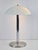 Silver Mid-Century Mushroom Table Lamp in Sandblasted Glass, Stainless Steel & Chrome, 1960s For Sale - Image 8 of 8