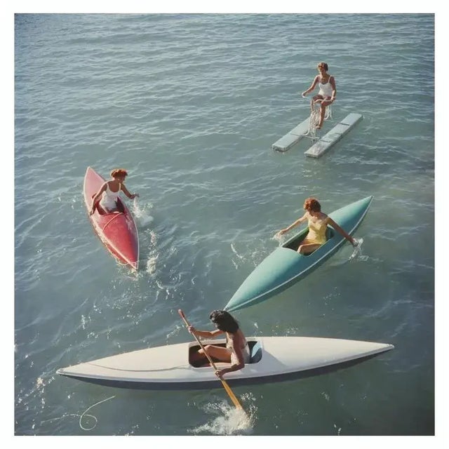 Lake Tahoe Trip 1959 Young women canoeing on the Nevada side of Lake Tahoe, 1959. Slim Aarons Slim Aarons was one of the...