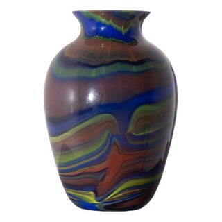 Postmodern Murano Glass Vase by Ottavio Missoni, Italy, 1980s For Sale