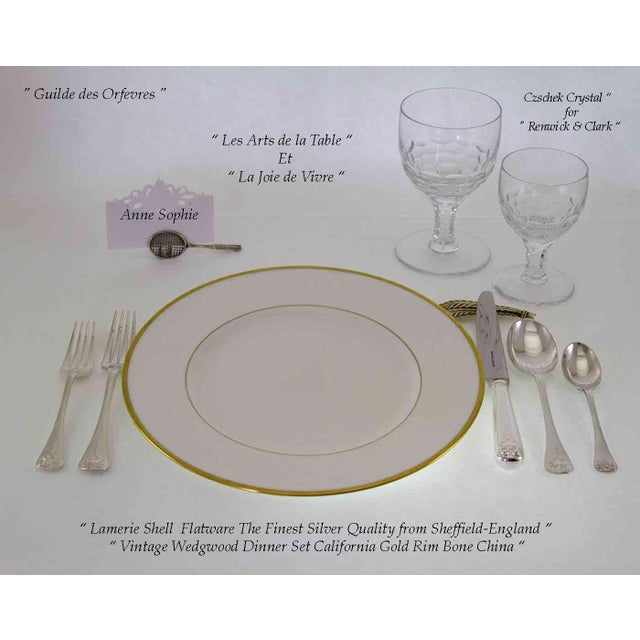 Vintage/New. c.j. Vander Sheffield Finest Lamerie Shell Pattern Flatware Set for 12- 60 Pieces For Sale - Image 9 of 12