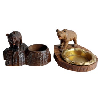 Black Forest Ashtrays, 1953, Set of 2 For Sale