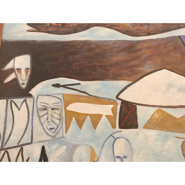 Abstract Painting on Canvas For Sale - Image 3 of 10