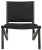 Noir NOIR Boomerang Chair, Charcoal Black For Sale - Image 4 of 8