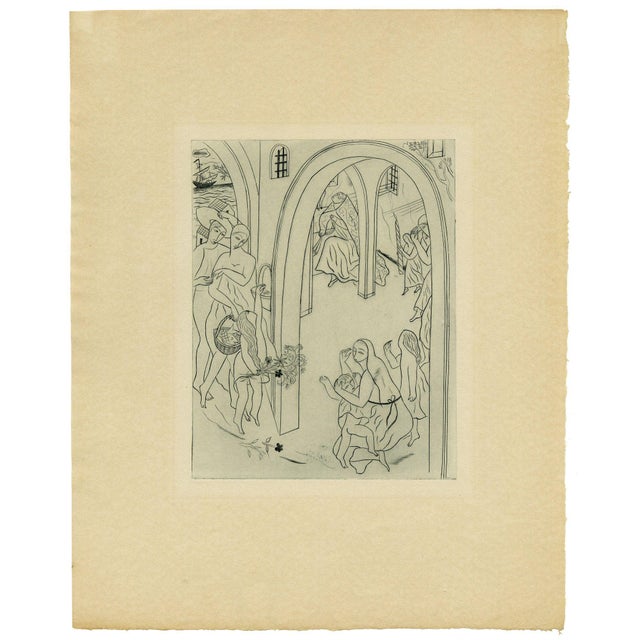 David Jones, the Rime of the Ancient Mariner by Samuel Taylor Coleridge, 1980s, Copper and Paper For Sale - Image 3 of 7