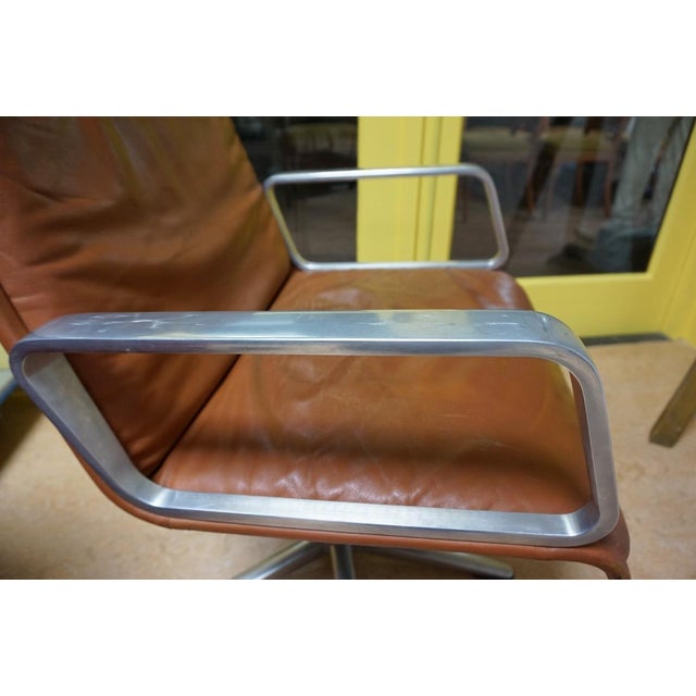 Program 2000 Swivel Armchair in Leather by Delta Design for Wilkhahn, 1960s For Sale - Image 18 of 18