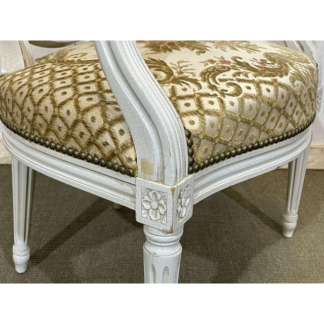 Louis XVI Cabriolet Armchair, 1970s For Sale - Image 3 of 13