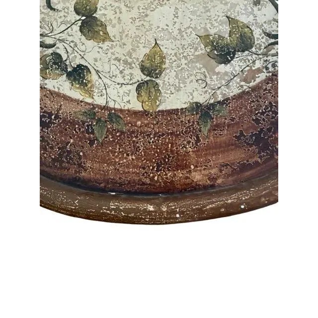 Brown 1990s Maitland-Smith Still Life Floral Painting Panel For Sale - Image 8 of 9