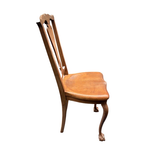 Quick Hits: Early 20th-century mahogany hall chair by Robert Mitchell Furniture Co. Crafted in Cincinnati, Ohio Colonial...