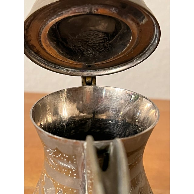 Vintage Turkish Dallah Coffee Pot For Sale In Los Angeles - Image 6 of 8