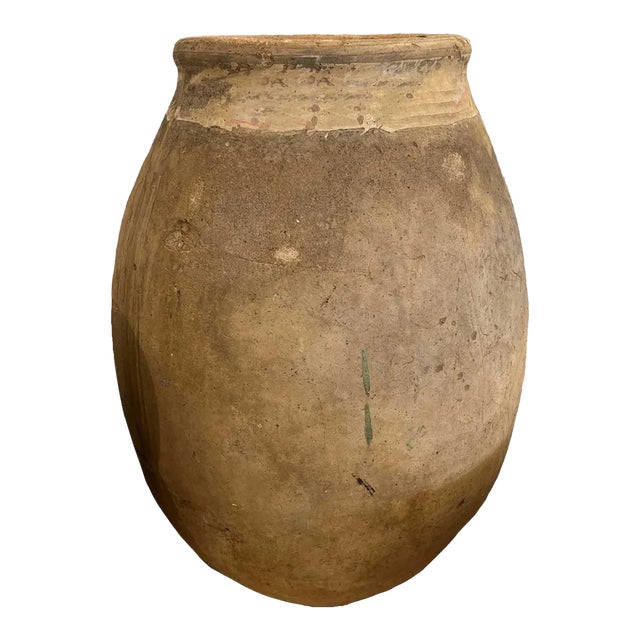 Large French Biot Olive Jar For Sale