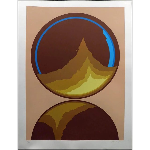 1970s Jim Boutwell "Untitled" Hand Signed Abstract Serigraph Print For Sale In Denver - Image 6 of 6