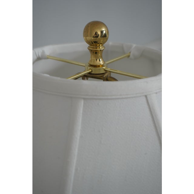 Glass Waterford Pair of Crystal & Brass Urn Table Lamps For Sale - Image 7 of 9