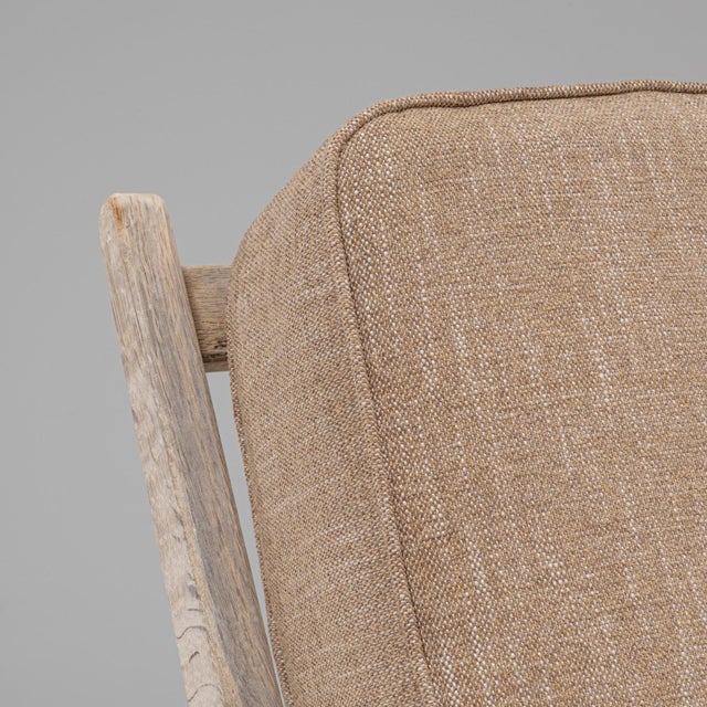 Brown 20th Century French Oak Armchairs With Upholstered Seats And Backs - A Pair For Sale - Image 8 of 18