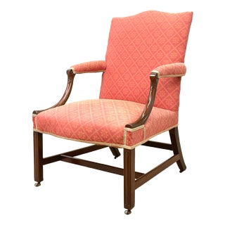 18th Century Georgian Mahogany Gainsborough Library Armchair, 1760 For Sale