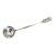 Vintage Arias Peru Sterling Silver Sugar or Condiment Spoon, Floral Repousse, 6.5 Inch For Sale